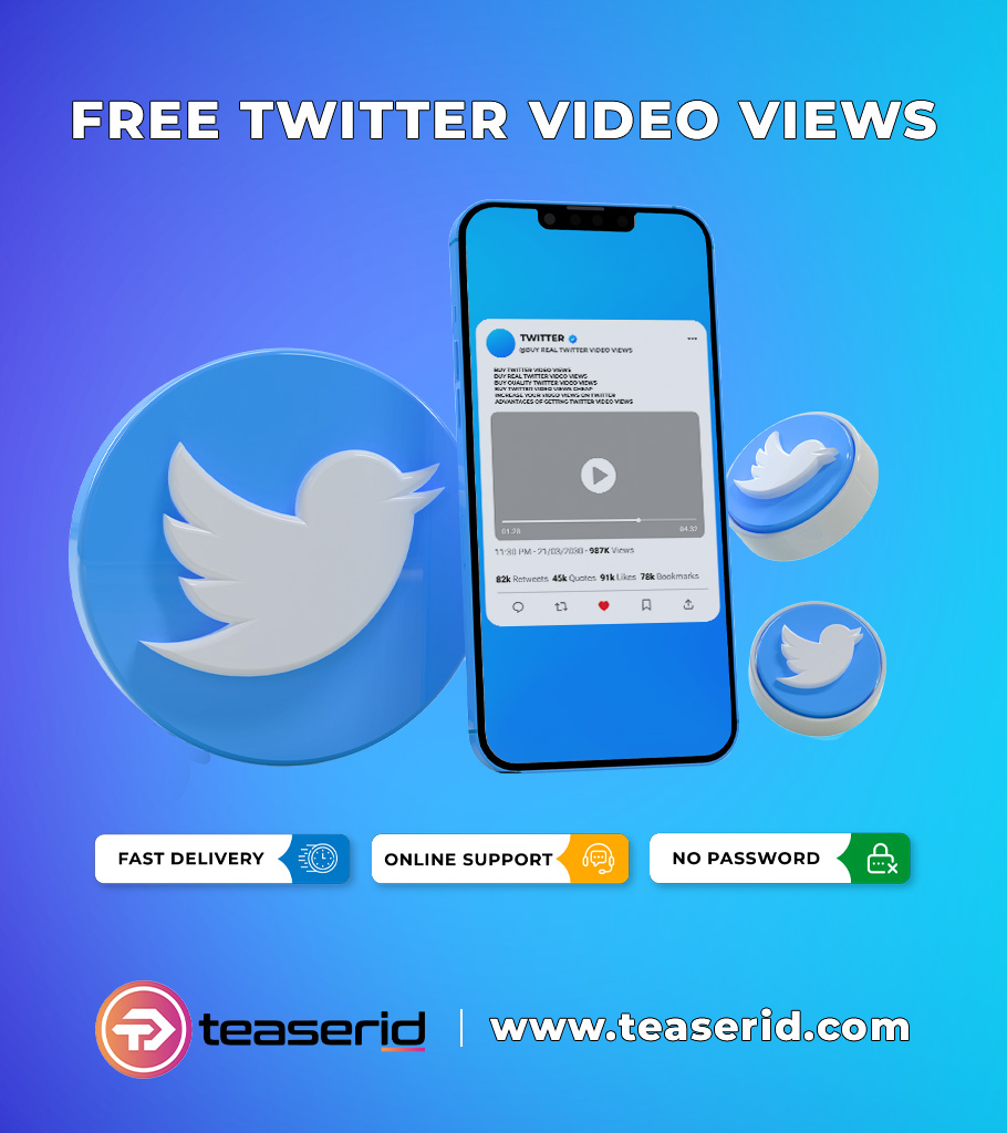 Free Twitter Video Views